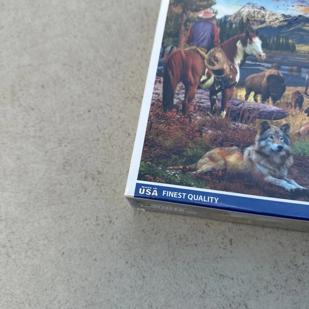 Yellowstone National Park White Mountain 1000 Larger Piece Puzzle‎ Shrinkwrapped